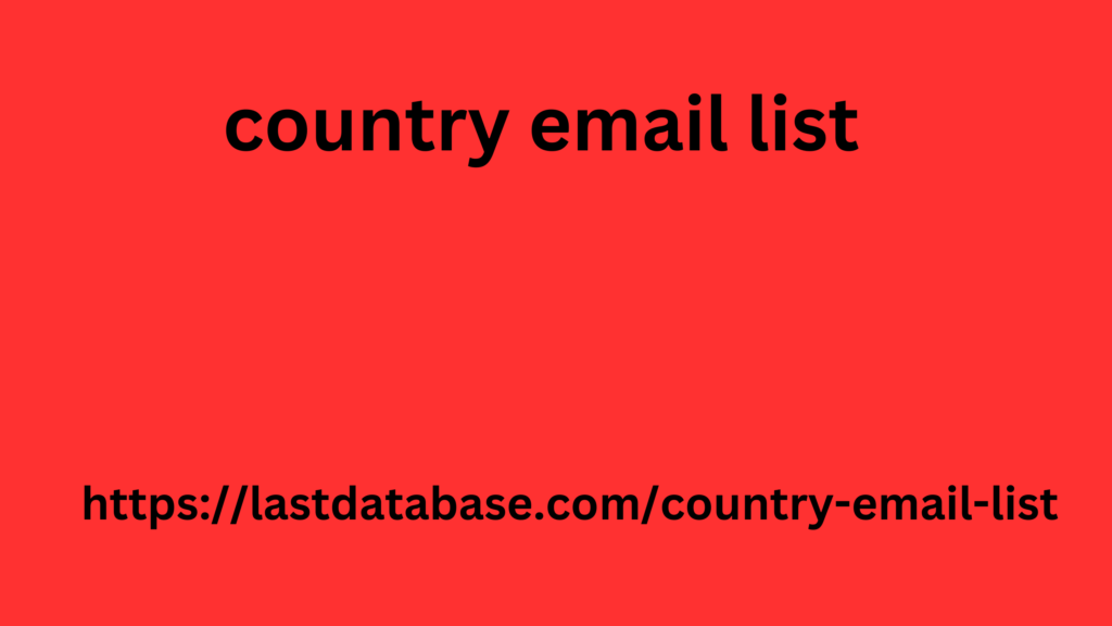 country email list