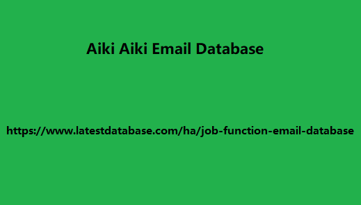 Aiki Aiki Email Database