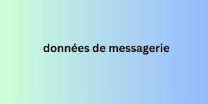 données de messagerie